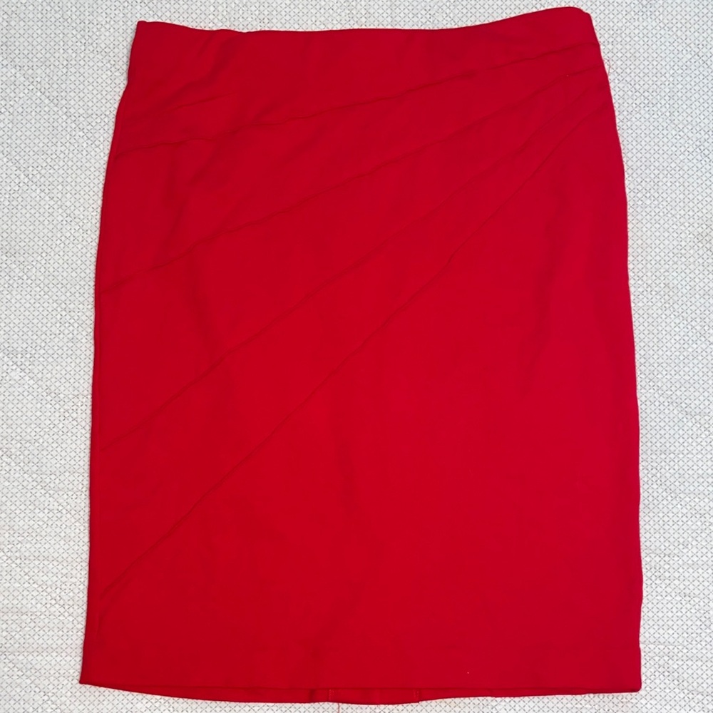 Premise Vibrant Scarlet Pencil Skirt